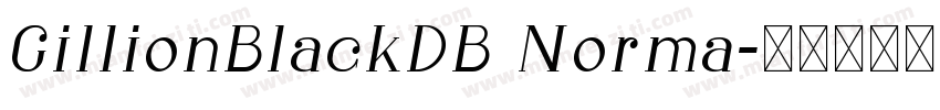 GillionBlackDB Norma字体转换